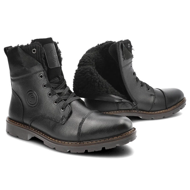 Šnúrovacie Členkové Topánky Rieker - 32133-00 Black