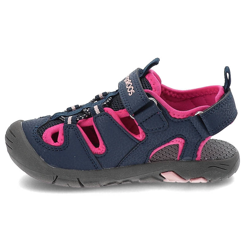 Sandále Kangaroos - 18731 000 4294 K-Trek Dk Navy/Fandango Pink
