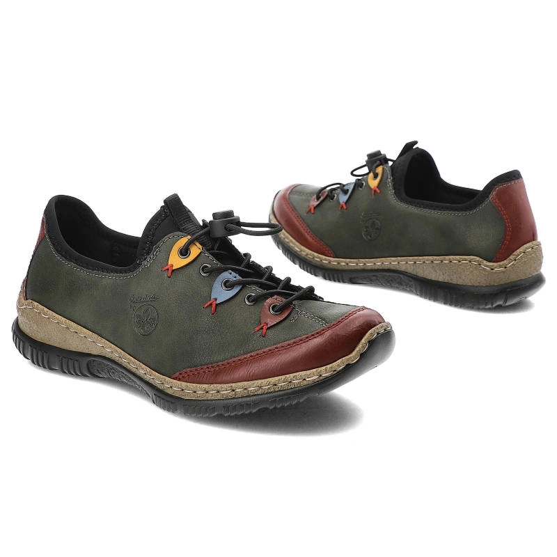 Poltopánky Rieker - N3271-54 Green Combination