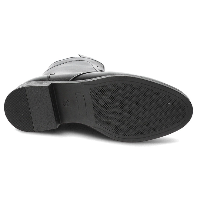 Šnúrovacie Členkové Topánky Armodo - 5-1686-002 Czarny Lico