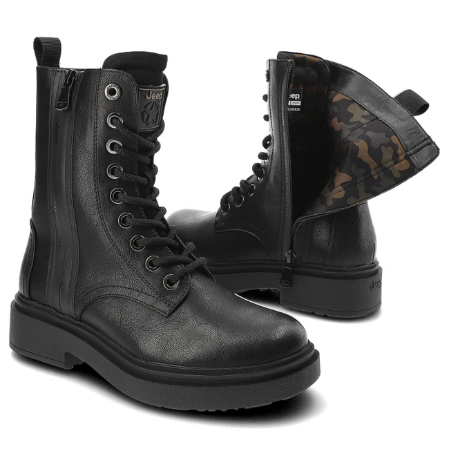 Členkové Topánky Jeep - THUNDERBOLT ZIP JL42662A 62 Black