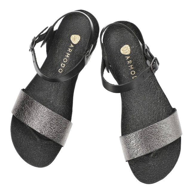 Sandále Armodo - 40027 Bf.Czarny+Polla Nikiel