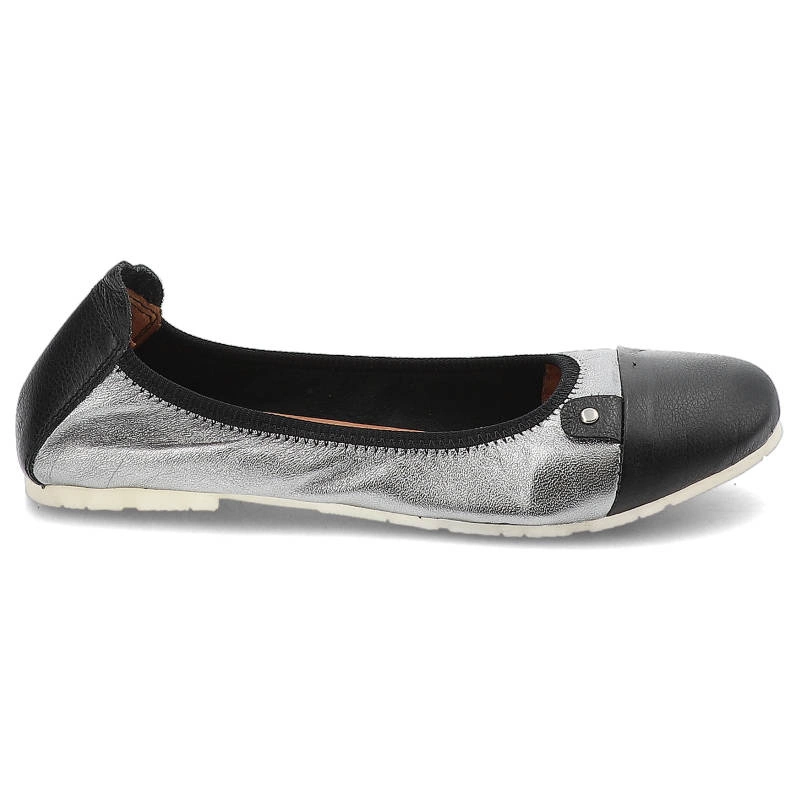 Baleríny La’viano - 290 PALONE SREBRO / CZARNY