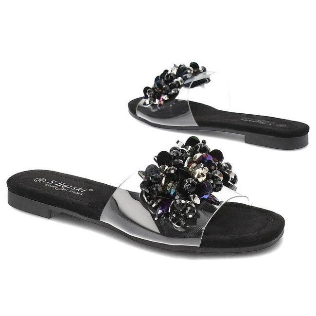 Šľapky S.Barski - KV-576-3 Black