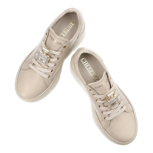 Tenisky Chebello - 4426_-157-000-PSK-S332 Beżowy