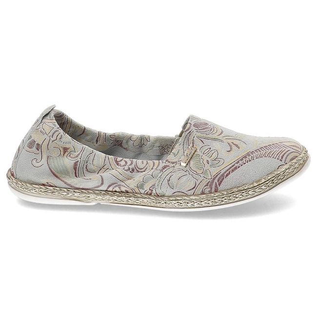 Espadrilky Lemar - 10012 Haft Beżowy