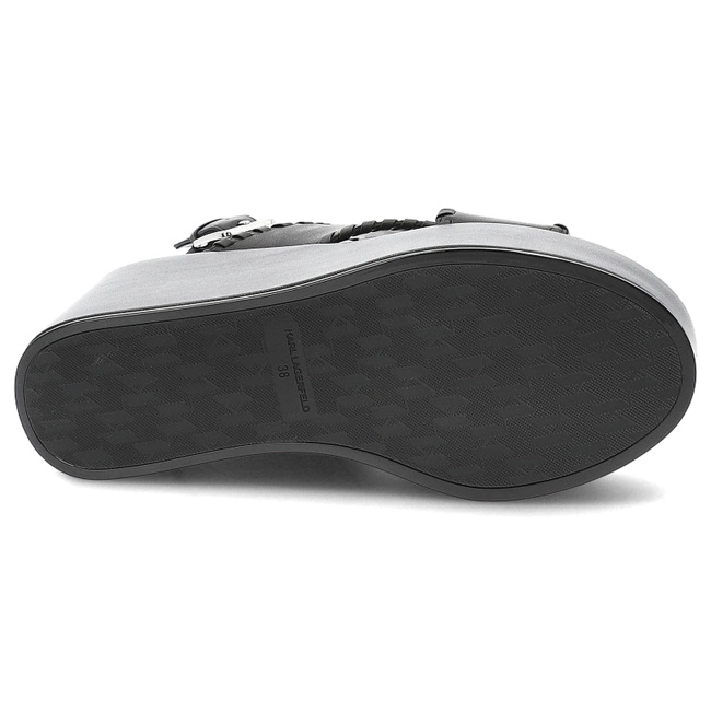 Sandále KARL LAGERFELD - KL33372 000 Black Lthr