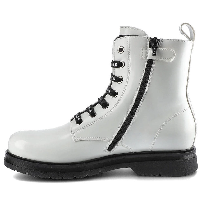 Členkové Topánky Tommy Hilfiger - Lace-Up Bootie T4A5-32010-0776100 Tessuto Tr Abr