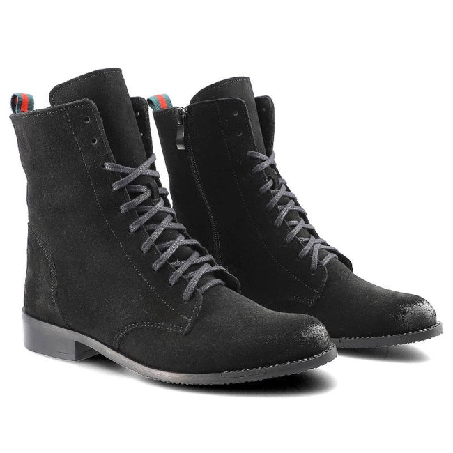 Členkové Topánky Pro-Moda - 2315 Czarny Welur 028