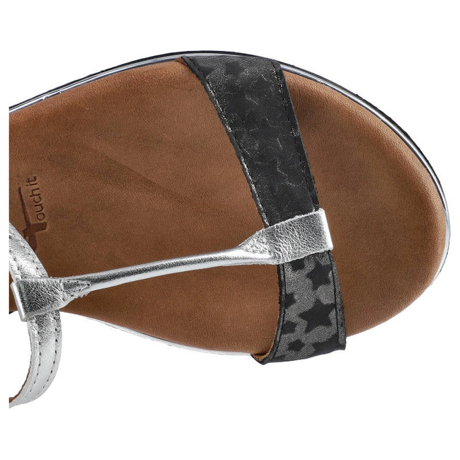 Sandále Tamaris - 1-28146-20 015 Blk Star/Silver