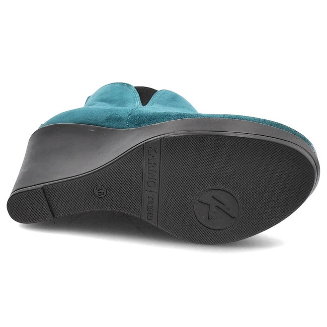 Členkové Topánky Karino - 0977/058-F Niebieski/Zamsz