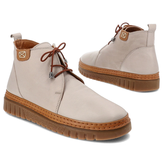 Členkové Topánky Ravini - 743 Silvergrey/Tan