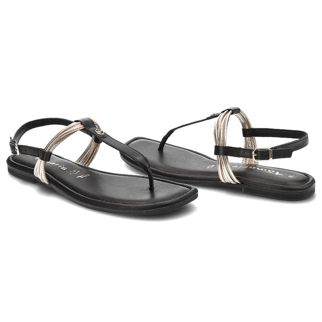 Sandále Tamaris - 1-28133-28 048 Black/Gold