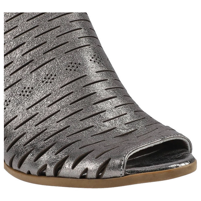 Sandále Lanqier - 42C512 Ciemny Srebrny