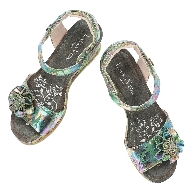 Sandále LAURA VITA - Hacdeo 09 SL14598-9F Olive