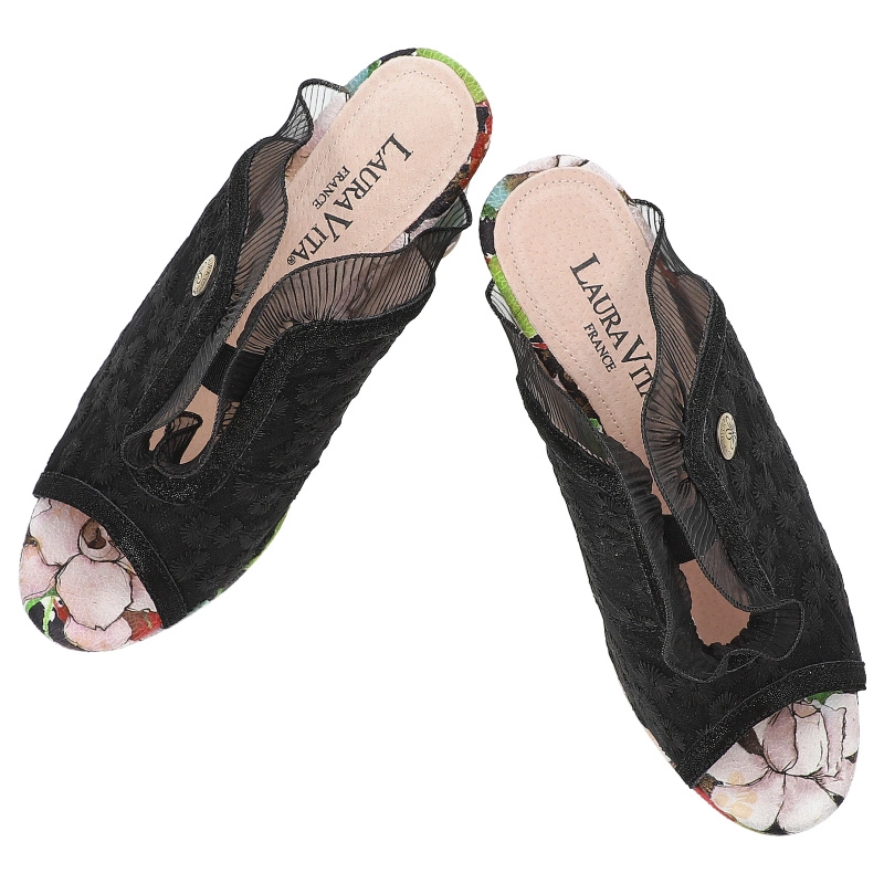 Šľapky LAURA VITA - Hicao 725 SL16028D-7 Noir