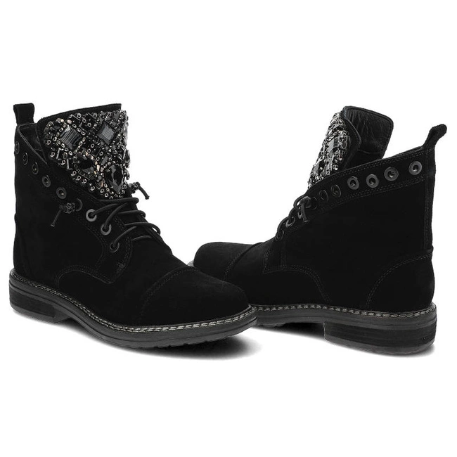 Členkové Topánky Alma en Pena - I22300 Crosta Black