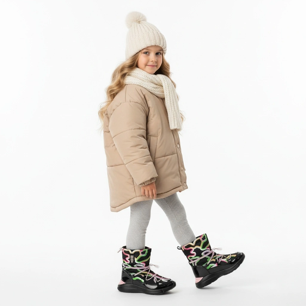 Snehule Big Star - KK374099 Czarny/Róż