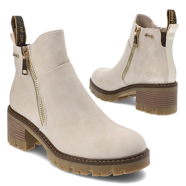 Členkové Topánky Jeep - RAVEN ZIP JL42602A 091 Ice