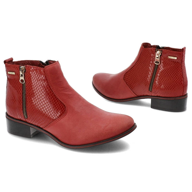 Členkové Topánky Avanti - 191 Czerwony