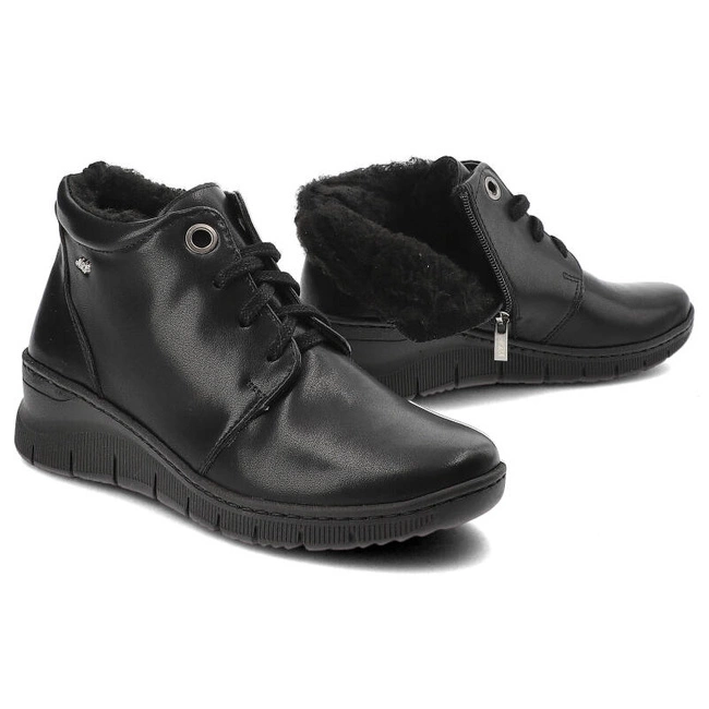 Šnúrovacie Členkové Topánky Armodo - 1177 K1 Czarny