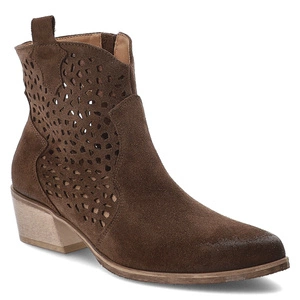 Členkové Topánky ARMODO - 1616 Ciemny Brąz Welur