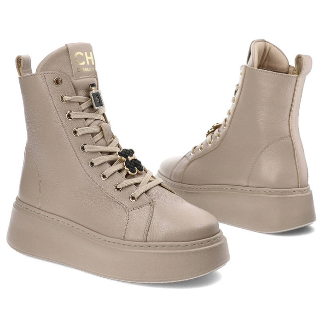 Členkové Topánky Chebello - 4294_-302-000-MIC-S251 Beżowy