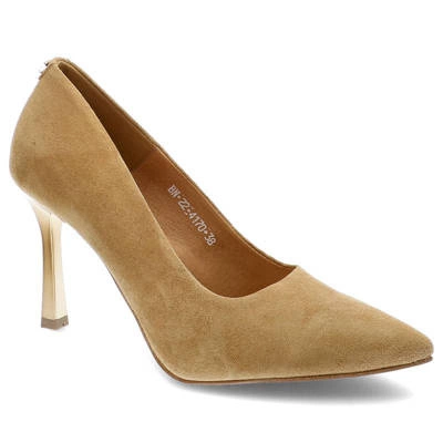 Lodičky Karino - 4170/022-P Beż/Welur