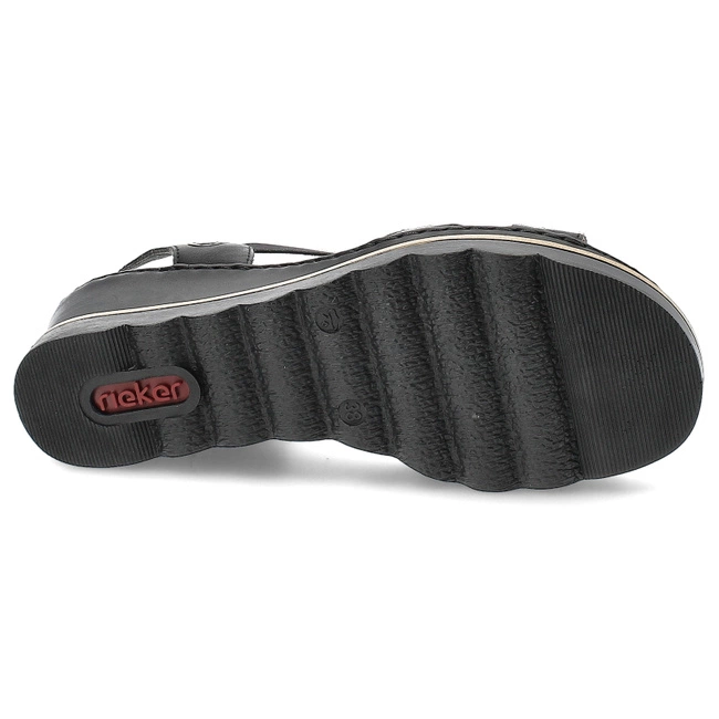 Sandále Rieker - 67498-00 Black
