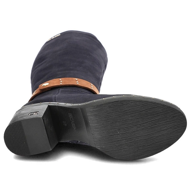 Čižmy Carinii - B4602_K59-793-POL-861 Granat