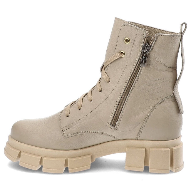 Šnúrovacie Členkové Topánky Pollonus - 5-1583-001 Vanilia Verona