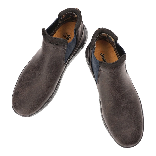 Členkové Topánky Jeep - KOBI CHELSEA JM42130A 030 Dk.Brown