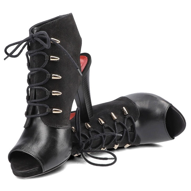 Členkové Topánky Carinii - B3329/OC_-G41-360-000-953 Midas Nappa Black/S04