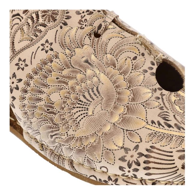 Šnúrovacie Členkové Topánky Maciejka - 03426-02/00-6 Beż+Złoto