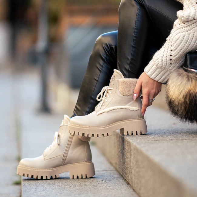 Členkové Topánky Lemar - 60374 V.Taupe+Beż