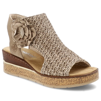 Sandále RIEKER - 63791-60 Beige