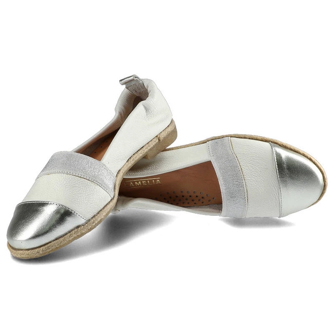 Poltopánky Lamelia - 40C1167 Biały/Srebrny