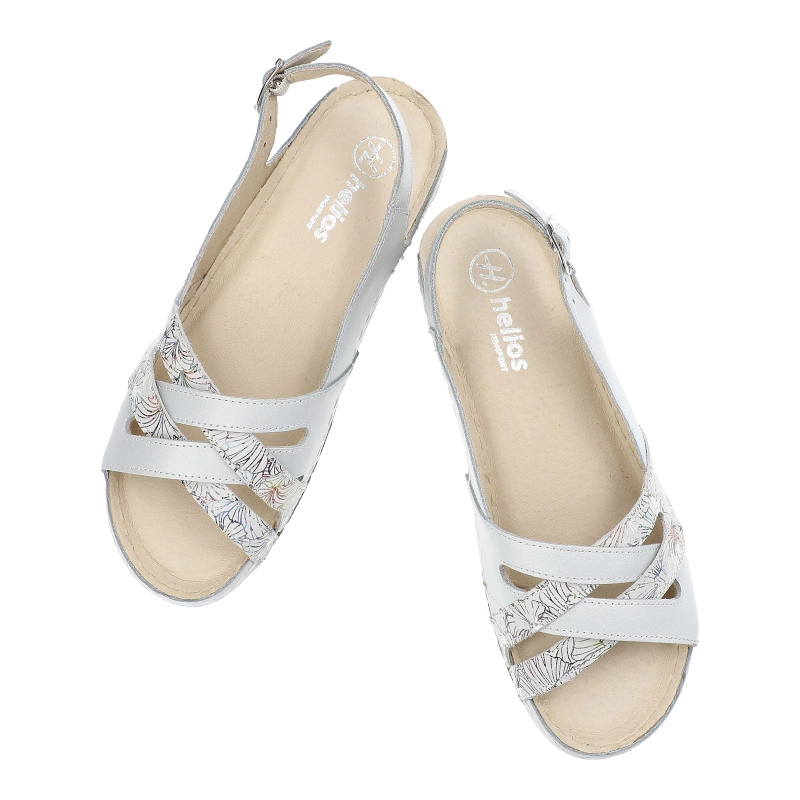 Sandále Helios - 134 Srebro 26.189