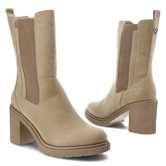 Členkové Topánky Marco Tozzi - 2-25445-41 349 Taupe Nubuck