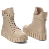 Šnúrovacie Členkové Topánky Karino - 4452/001-F Beż/Lico