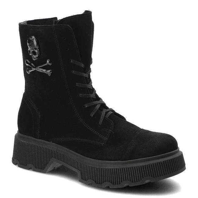 Členkové Topánky Exquisite - 1366 Czarny Welur