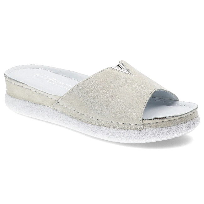 Šľapky Pollonus - 5-1617-006 Crust Biały W9+F.13