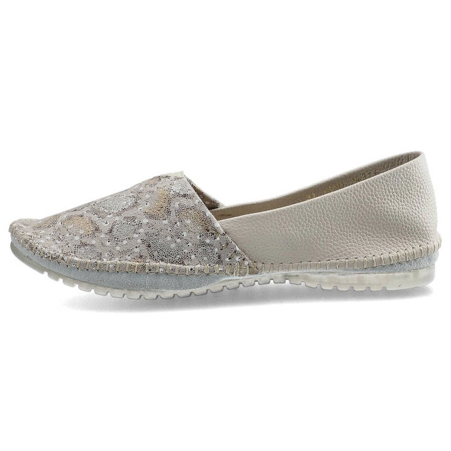 Baleríny Maciejka - 01930-81/00-0 Beż/Gad Złoty