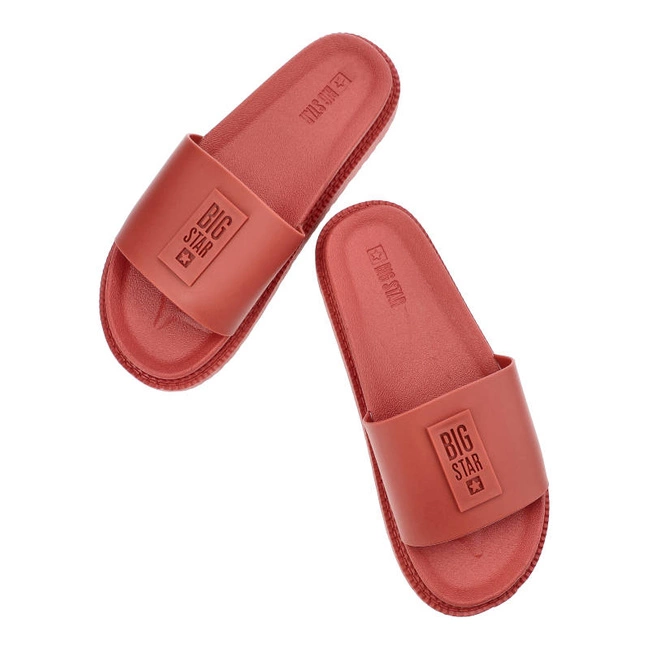 Šľapky Big Star - LL274430 Czerwony