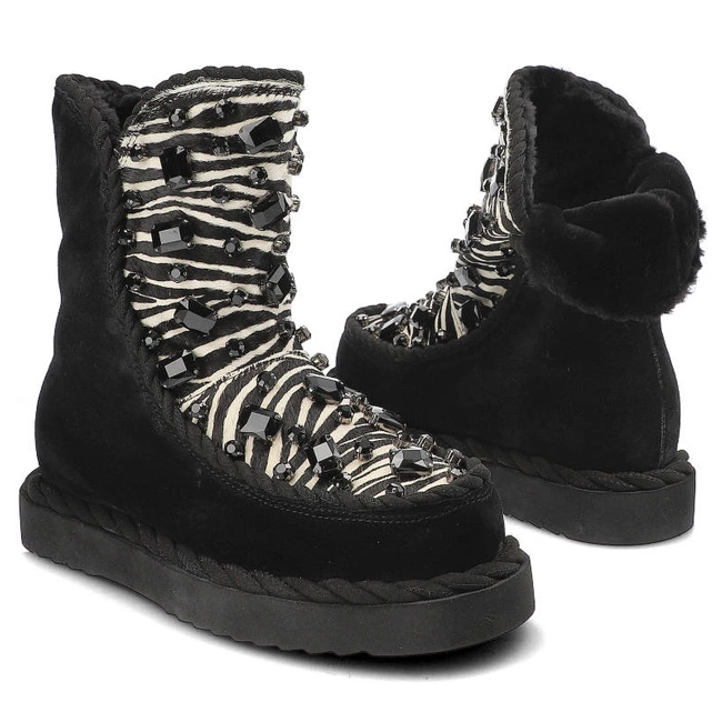 Členkové Topánky Alma en Pena - I22502 Combi Black