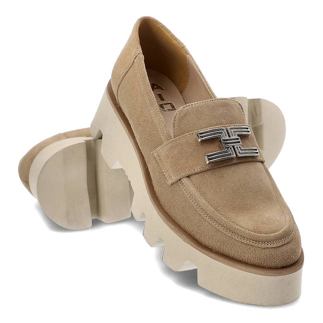 Poltopánky Karino - 4579/007-P Piasek/Welur