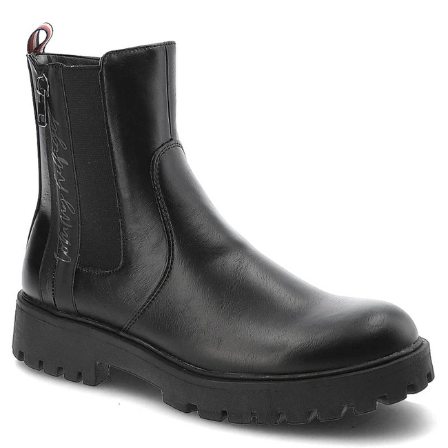 Členkové Topánky Tommy Hilfiger - T3A5-32390-1355999-Lace-Up Boot Black 999
