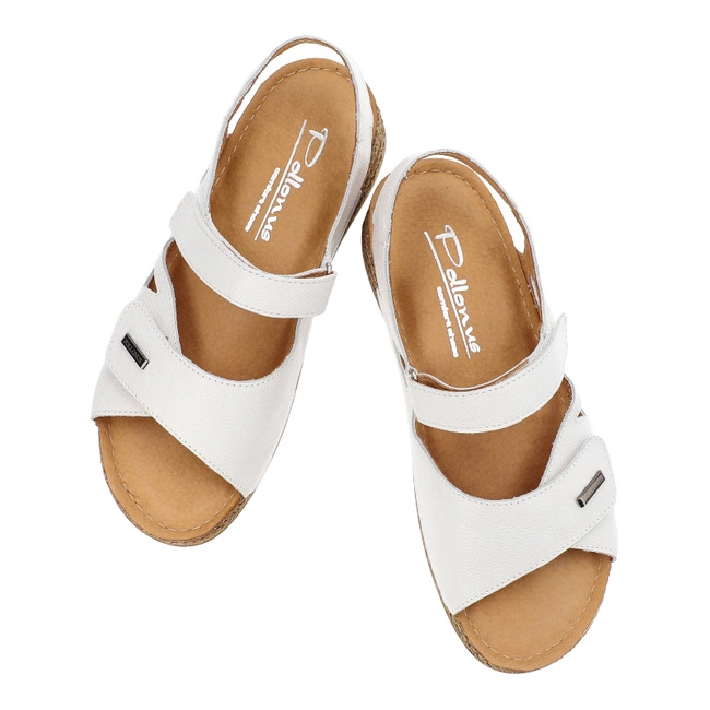 Sandále Pollonus - 5-1642-005 Biały Verona