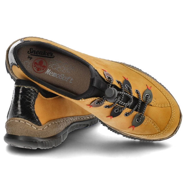 Poltopánky Rieker - N3271-68 Yellow Combination