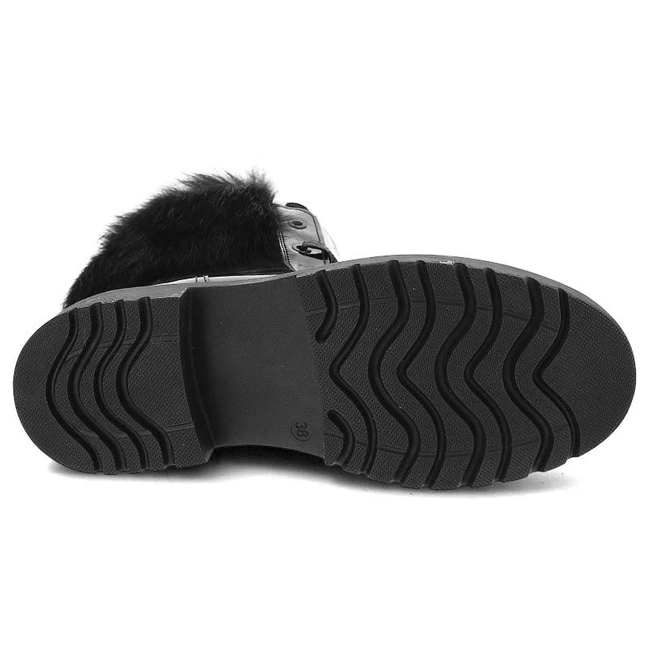 Členkové Topánky Pollonus - 5-1453-002 Czarny Naplak+Welur